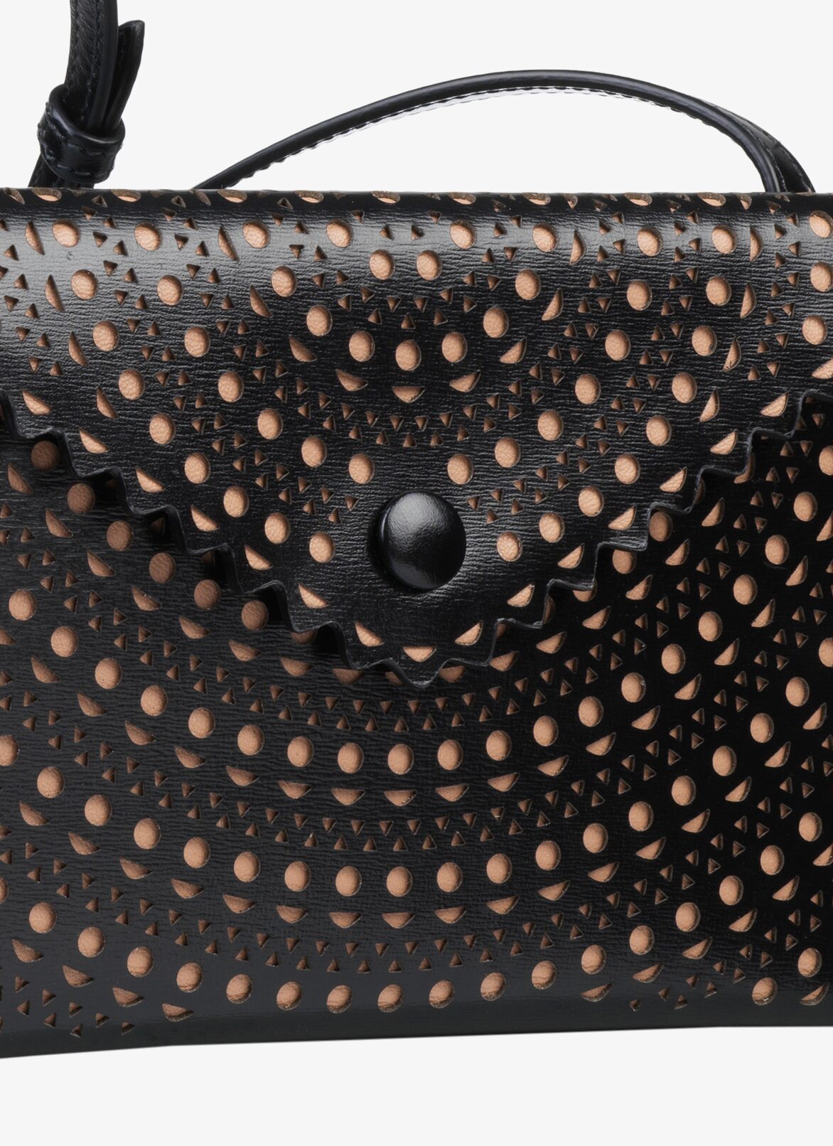 LOUISE 20 CLUTCH ALAÏA BLACK/SAND LOUISE 20 CLUTCH